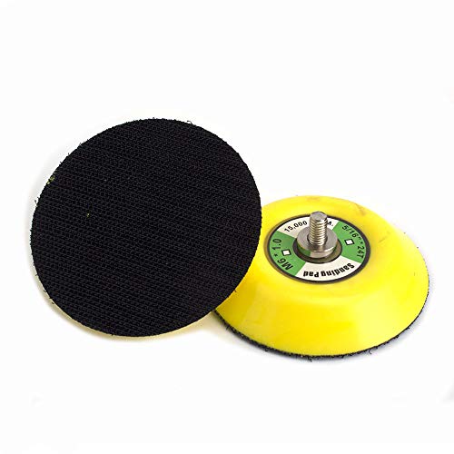 SI FANG 2Pcs 3 Hook and Loop Backing Pads for Orbital Sander M6 Threads Polishing Buffing Plate for Dual Action Car Polisher - Image 1