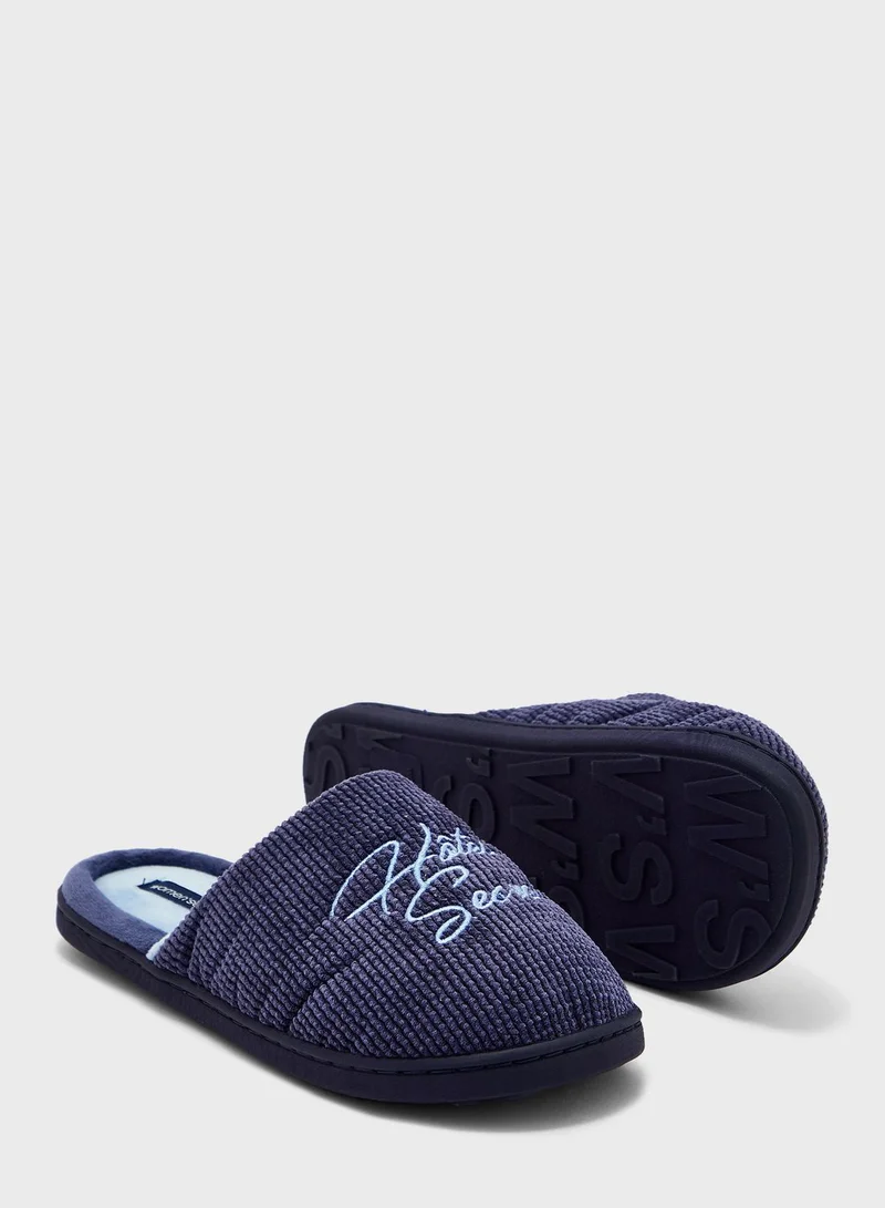 ومن سيكريت Fur Detailed Slip Ons