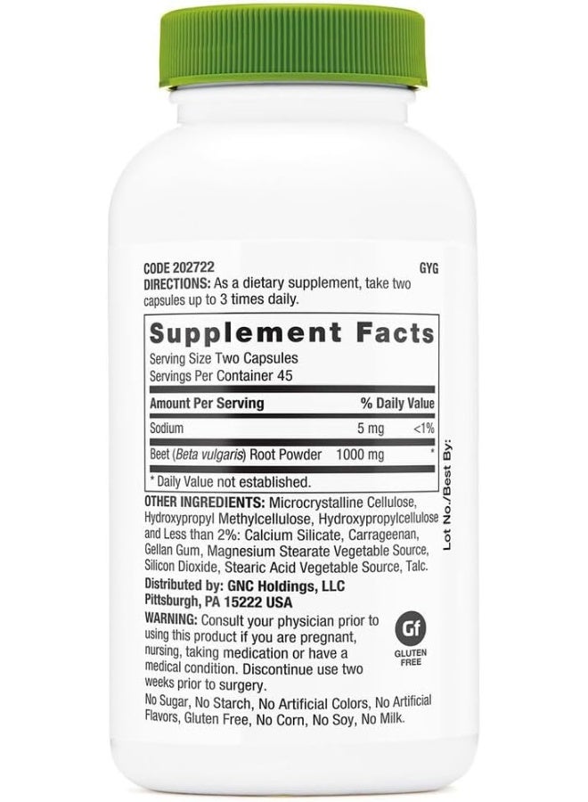 GNC Superfoods Beet Root 90 Capsules - Image 2
