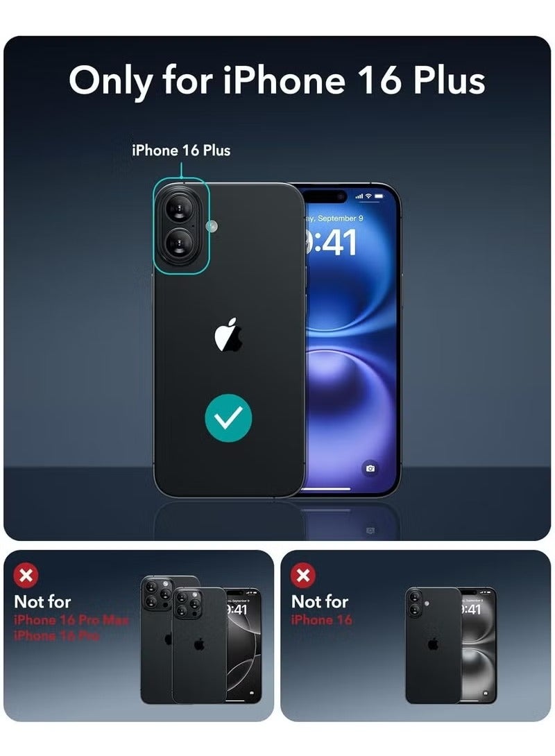 MIGOFAST Leather Card Holder Case Compatible with iPhone 16 Plus 6.7 inch Shockproof Leather Back Card Storage Plus Phone Stand - Image 2