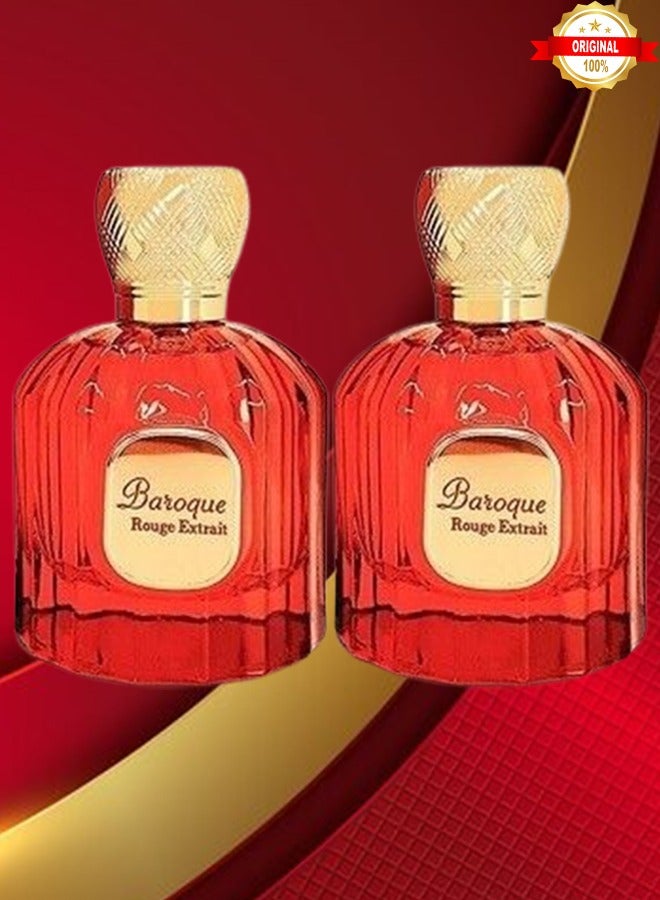 باروك 2 قطع عطر باروك روج اكسترايت 100 مل - Image 1