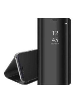NIBEMINENT View St Anding Protective Case Cover Flip For Samsung Galaxy A02S Black 