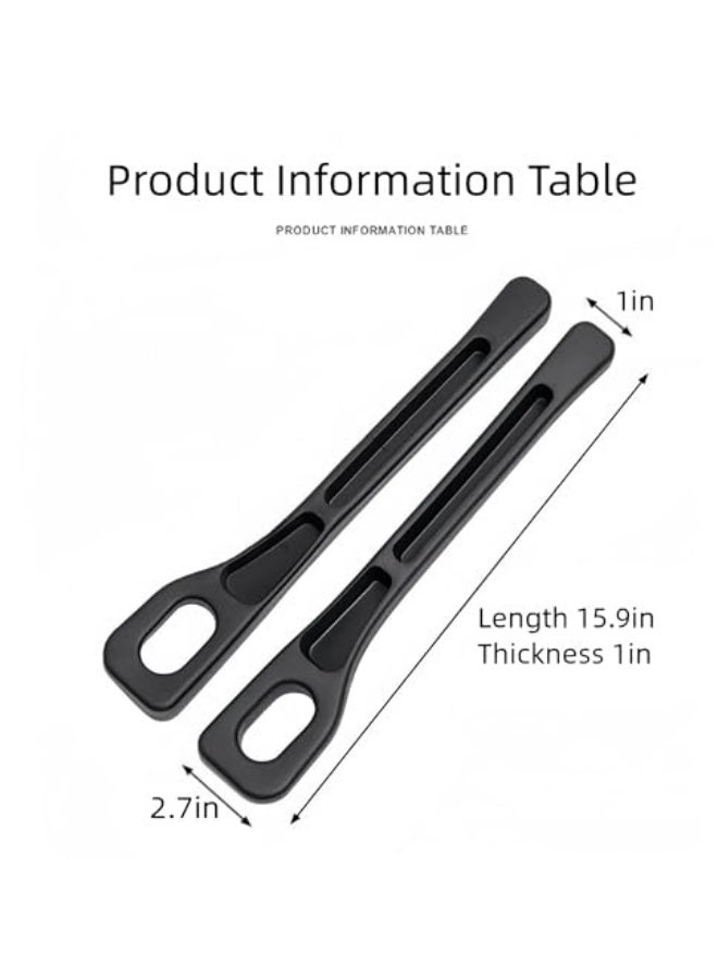 نادراب حزمة مزدوجة من منظم ملء فراغ مقعد السيارة مع فتحة حزام الأمان - يناسب جميع السيارات بين المقعد والكونسول، قطعة منع الفراغ الفارغ للسيارات والشاحنات (بيج) - Image 2