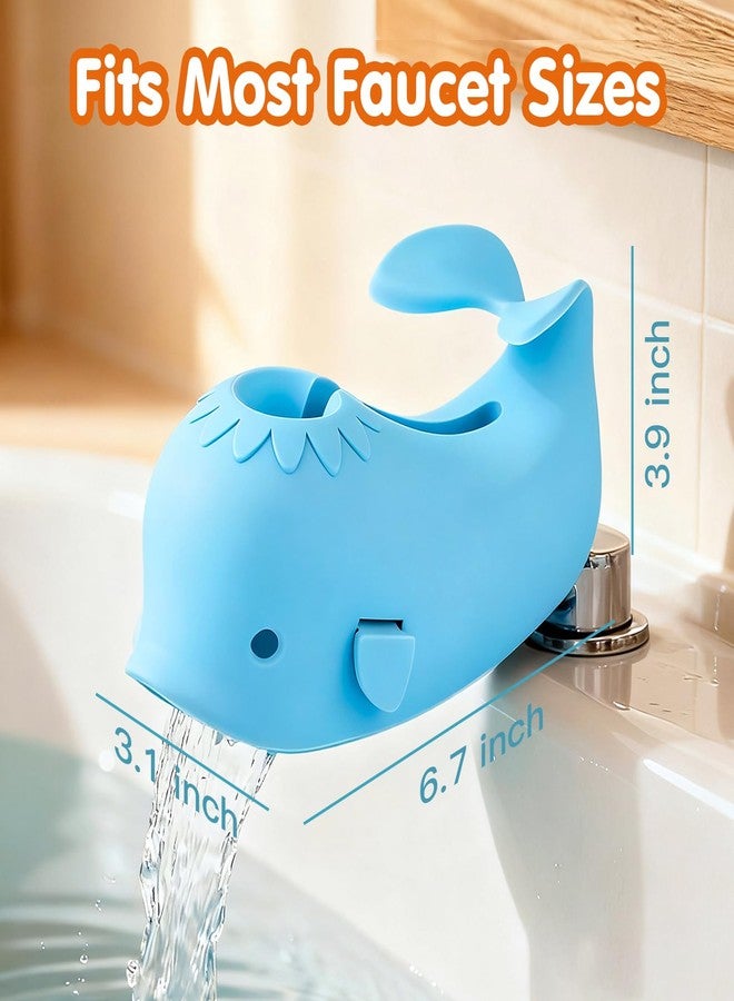 Skyroku Toddler Faucet Extender & Blue Bathtub Spout Cover, Sink Extender with Temperature Sensor for Bathroom Sinks, Kitchen, Bathtubs, Bundle and Save! - Image 2