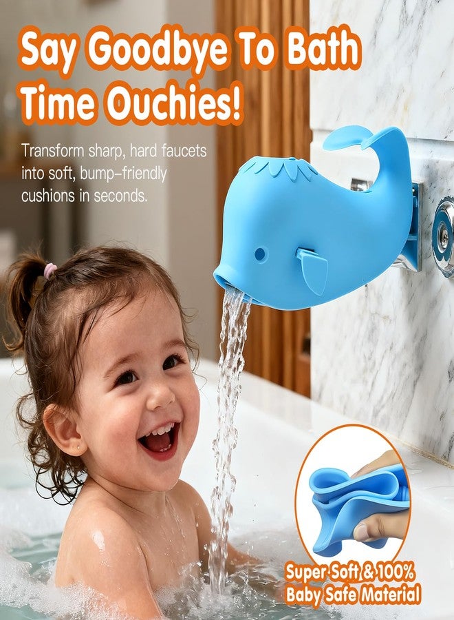 Skyroku Toddler Faucet Extender & Blue Bathtub Spout Cover, Sink Extender with Temperature Sensor for Bathroom Sinks, Kitchen, Bathtubs, Bundle and Save! - Image 3
