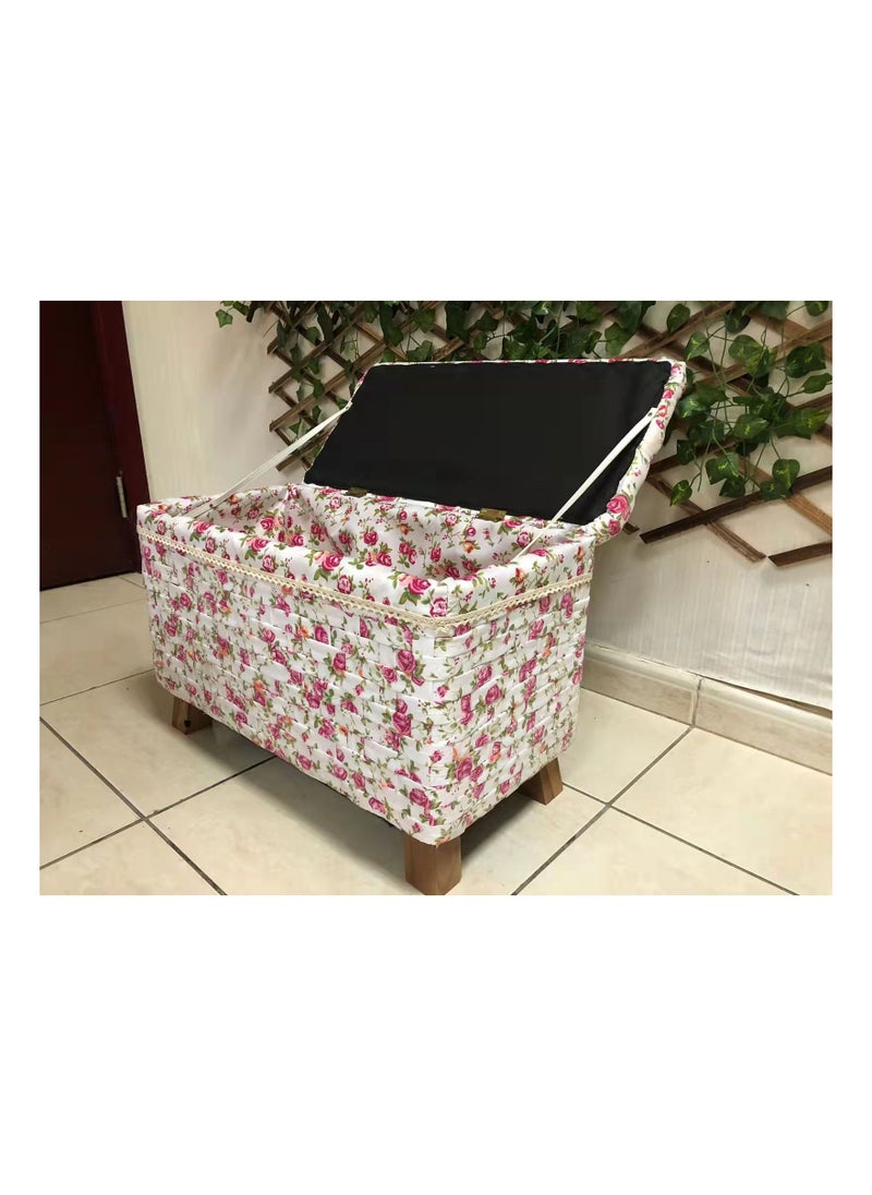 Folding Ottoman Storage Cube Space Saving Storage Box For Bedroom and Hallway Footrest Padded Seat Shoe Change Bench Sitting Stool - pzsku/Z4725E31C1A39EA854B1CZ/45/_/1657296655/8646e4a6-92e4-4d22-9b15-bb427d6e10ce