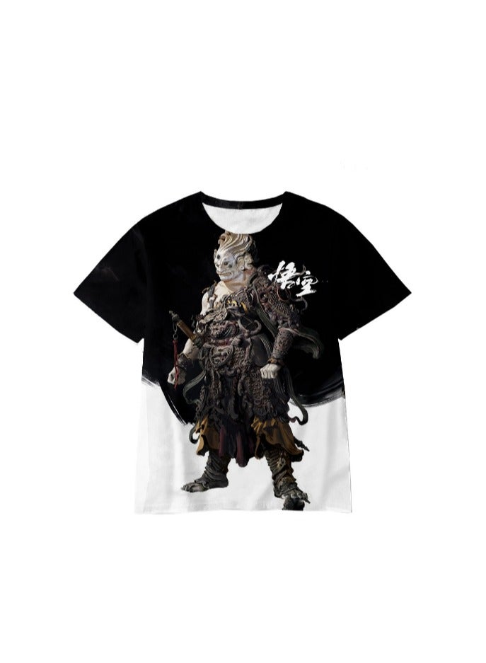 Black Myth Wukong Game Quick Drying Short Sleeved T-shirt for Men And Women 