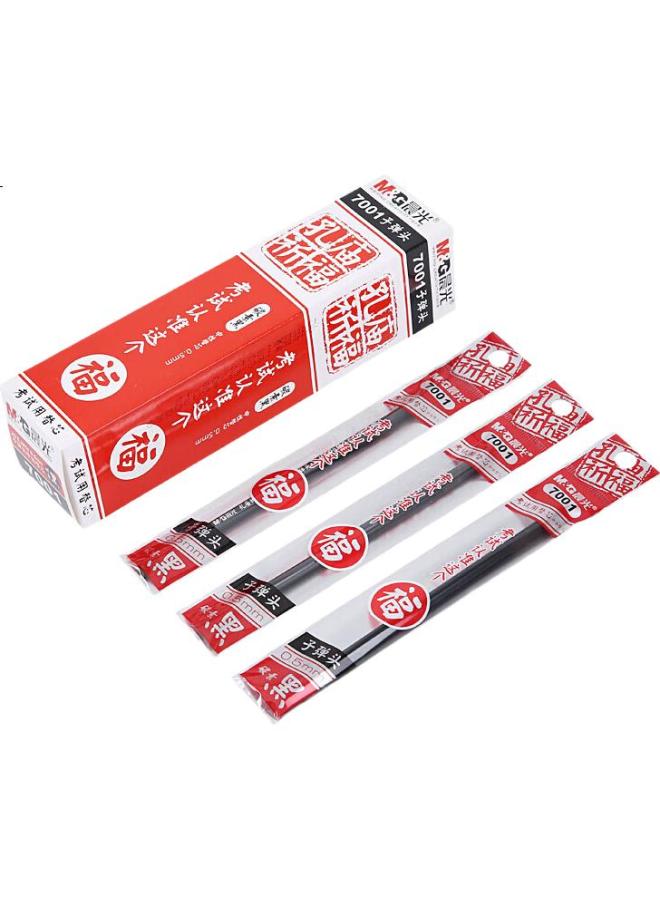 M.G M&G (M&G) Neutral Pen Refill Hole Temple Praying For Blessings Carbon Black 0.5Mm Bullet Tip Replacement Refill 7001A 20-Pack - Image 1