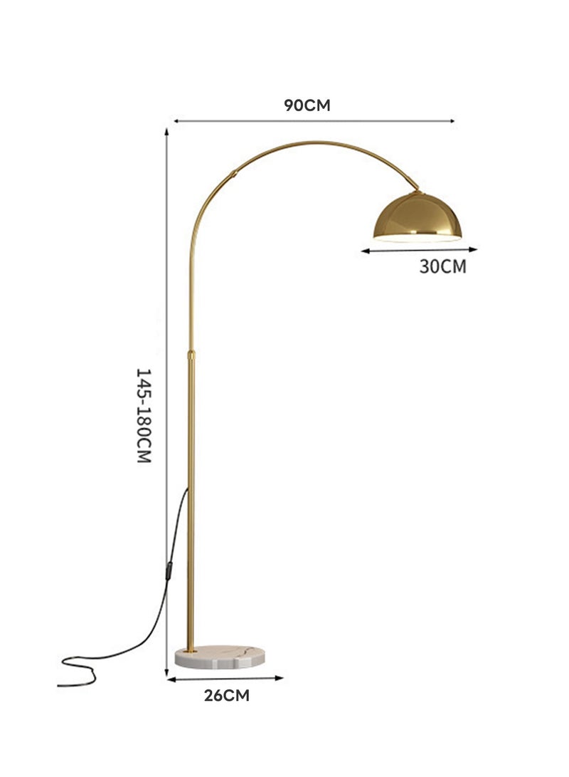 Onelight Floor Lamp with Marble Base For Home Living Room and Bedroom, 3-Color Light Adjustable with Key Switch - Image 3