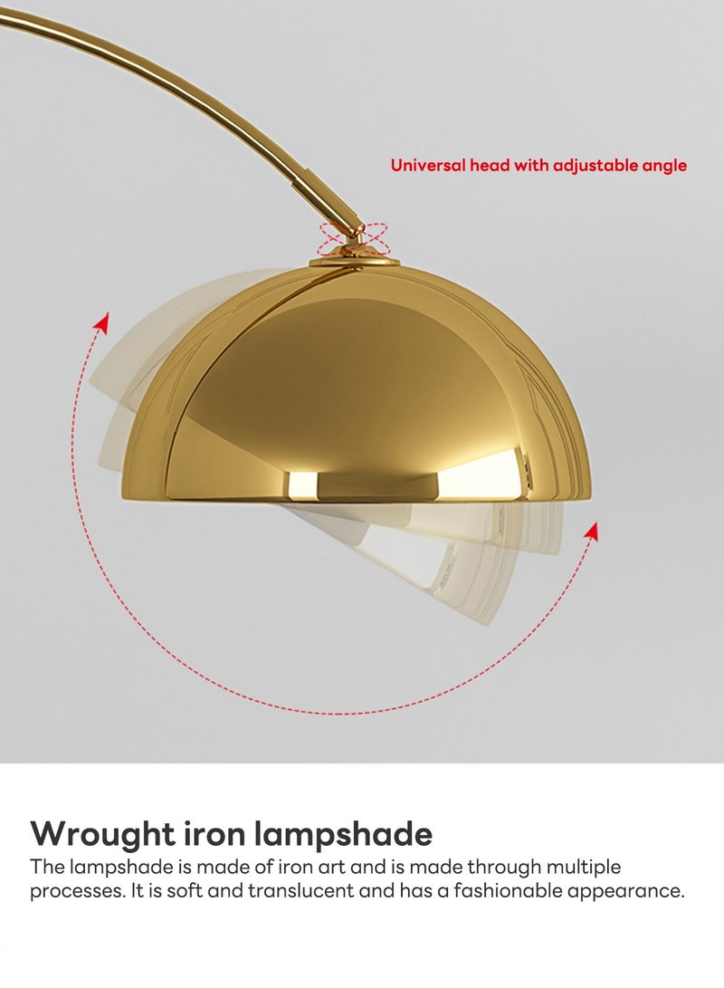 Onelight Floor Lamp with Marble Base For Home Living Room and Bedroom, 3-Color Light Adjustable with Key Switch - Image 5