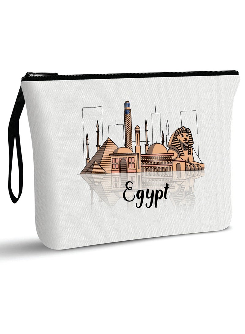 Egypt National Day Cosmetic Bag - Egypt with this Makeup Pouch - Perfect for Egypt Independence Day with this Stylish Cosmetic Bag - Gift for Any Egyptian - Image 1
