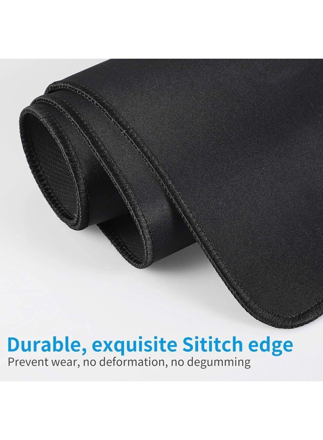 ALSISK XX Large Black Gaming Mouse Pad 35.4X15.74X0.12 Inch(900X400X3MM),with Non-Slip Base,Waterproof and Foldable Pad,Desktop Pad Suitable for Gamers,Suitable for Work,Office and Home - Image 4