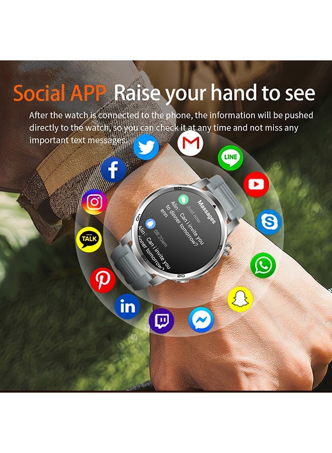 RollsTimi  Smart Watch for Men Answer/Make Call 1.85" Display 100+ Sports Modes Fitness Smart Watch LED Flashlight IP68 Waterproof 30 Days Standby Smartwatch for Android iOS - Image 2