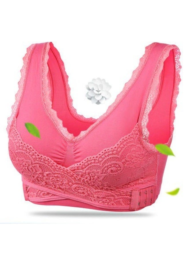 Customized Front Cross Side Buckle Lace Push-up No Rims Sports Bra Yoga Running Fitness Sports Bra For Women