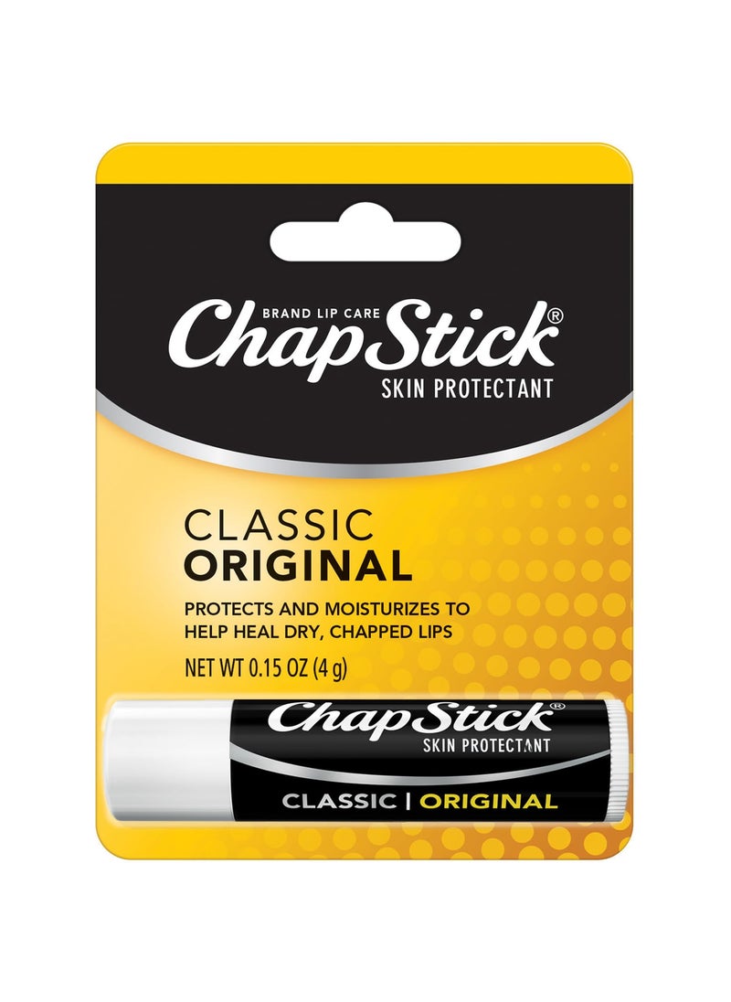 chapstick - ChapStick Classic Original Lip Balm  Moisturizing Lip Care for Dry Cracked Lips 015 Oz Ea - Image 1