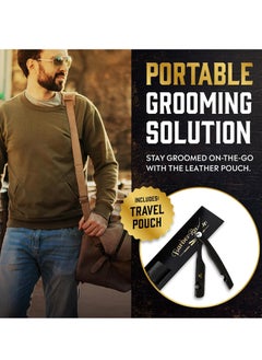 GUTCHE Men's razor, old-fashioned zinc alloy folding razor, can be used for shaving, eyebrow trimming, face trimming, suitable for beauty salons and families  - Image 5