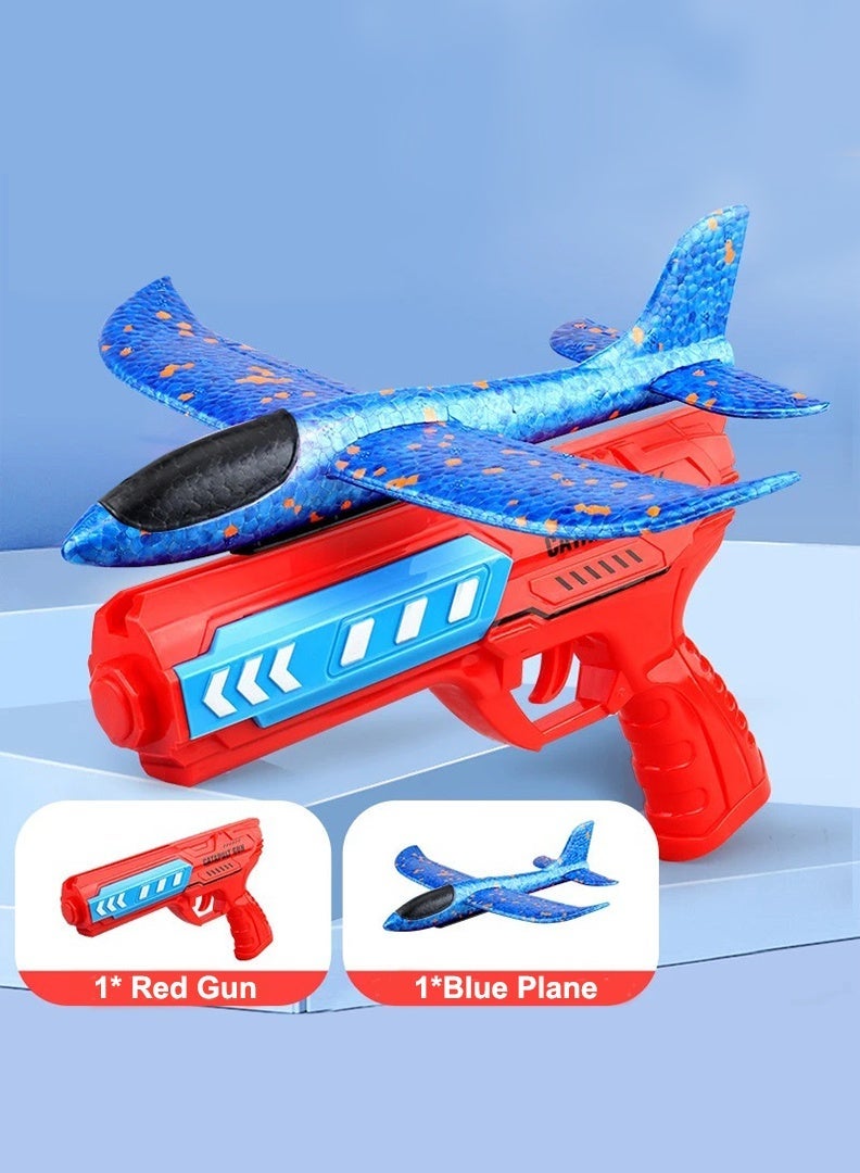 Ejection Aircraft Gun Flash Foam Toss Gyroplane Children's Interactive Outdoor Toys Airplane Foam Launcher One Click Ejection Model with Foam Glider Airplane Toy Set For Kids & Ejection Aircraft Gun Foam Throw Gyroplane Children's Interactive Outdoor Toys Children's Interactive Outdoor Toys Airplane Foam Launcher One Click Ejection Model with Foam Glider Airplane Toy Set For Kids Bundle - Image 3