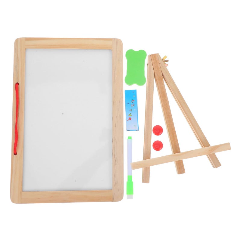 لوحة إعلانات طباشير صغيرة مزدوجة الوجه مقاس A4 مغناطيسية للمنزل والمكتب والمقهى لكتابة الرسائل - Image 2