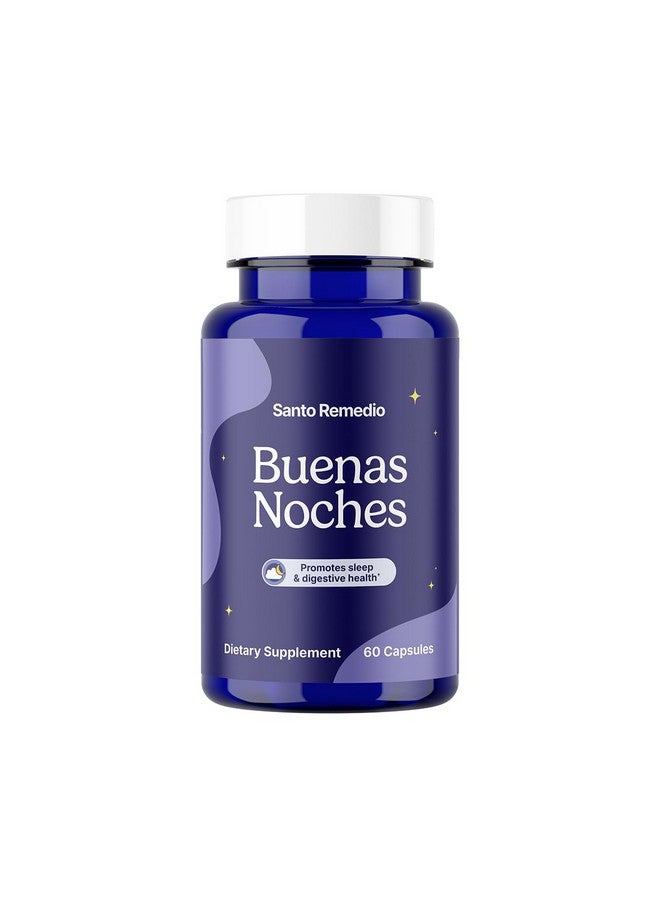 Santo Remedio Buenas Noches, Promotes Sleep, Supports Digestive Health, Contains Zylaria®, DE111® (Probiotics), Melatonin - Image 1