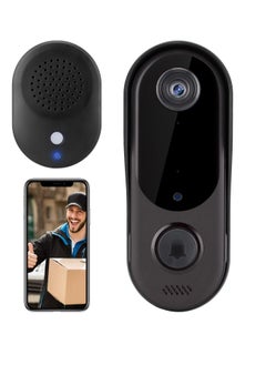 Excefore Smart WiFi Remote Video Doorbell, Intelligent Visual Doorbell Home Intercom HD Wireless Rechargeable Security Door Doorbell, Can Two-Way Calls, Photo, with Indoor Unit  - Image 1