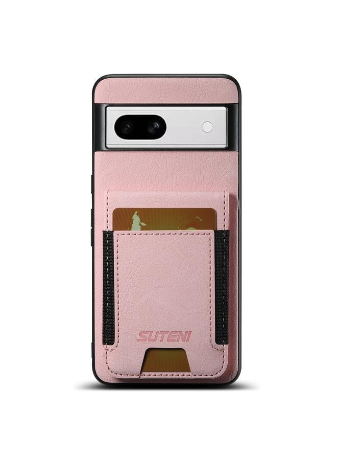 Suteni Case For Google Pixel 8a H03 Litchi Leather Card Bag Stand Back Phone Case - Image 1