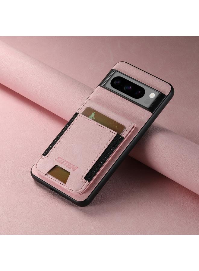 Suteni Case For Google Pixel 8a H03 Litchi Leather Card Bag Stand Back Phone Case - Image 2