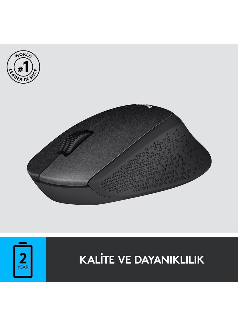 Bluetech - Logitech M330 Silent Wireless Optical Mouse - Black - Image 1