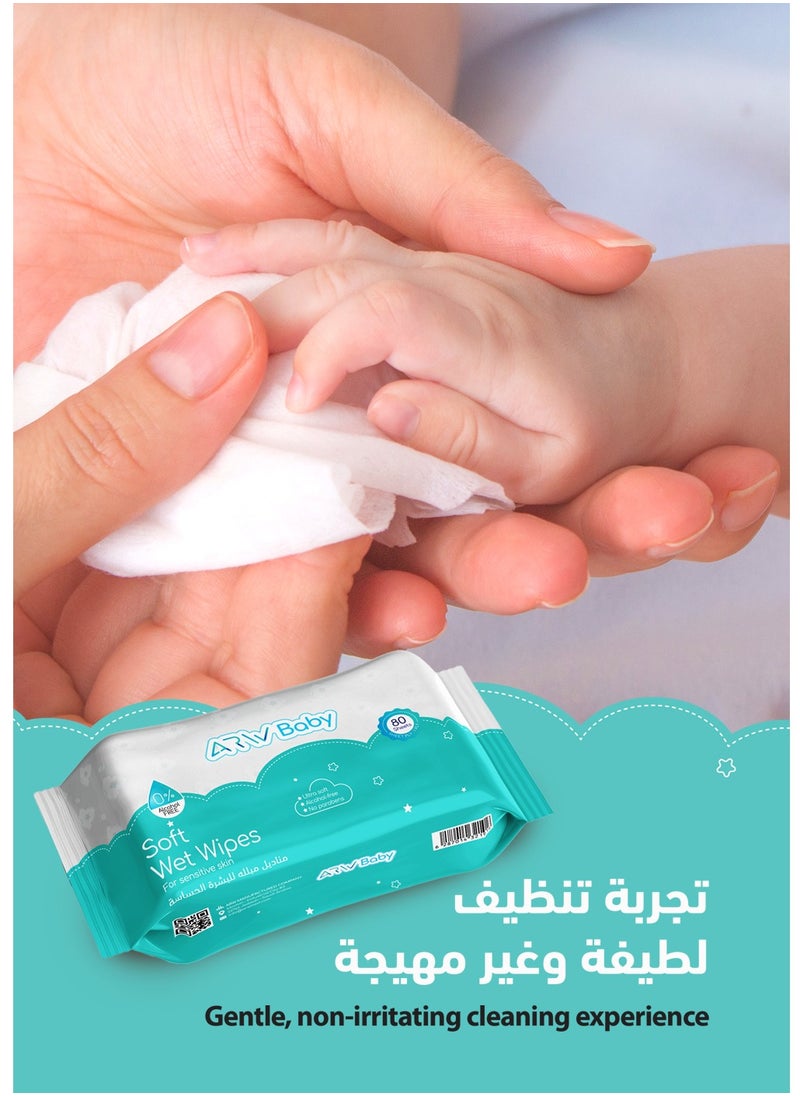 Sensitive Skin Wipes, with Aloe Vera & Glycerin, Alcohol & Paraben Free, Hypoallergenic & Safe for Sensitive Skin 240 Count (80 Count x 3 Pack). - pzsku/Z4726A1082FE5FF2FFFFDZ/45/_/1737022562/b4a47629-eae9-4b9c-8382-bbbb99775554