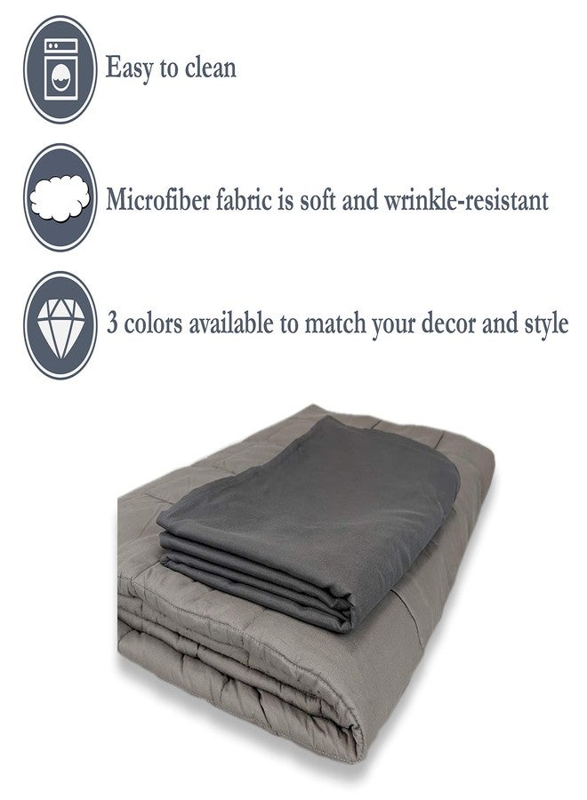 Pillowtex Soft Microfiber Duvet Covers for Weighted Blankets of Multiple Sizes - Image 2