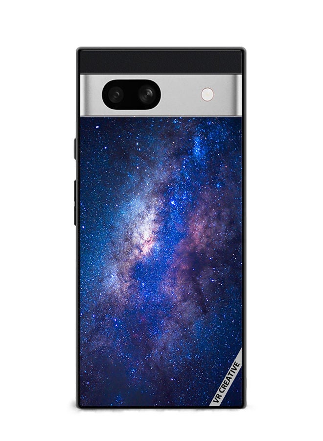 VR CREATIVE Protective Case Cover For Google Pixel 7a Galaxy Design Multicolour - Image 1