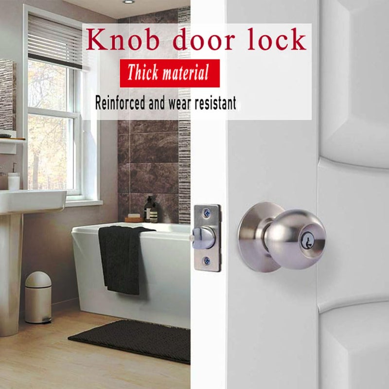 Shoppingekart Heavy Duty Lever Door Lock Handle top Security Tubular leverset Door Handle Locks Privacy Vintage Mortise Lock for Bedroom Living Room Bathroom Door Thickness 3550mm Matt Finish Pack of 1  - Image 5