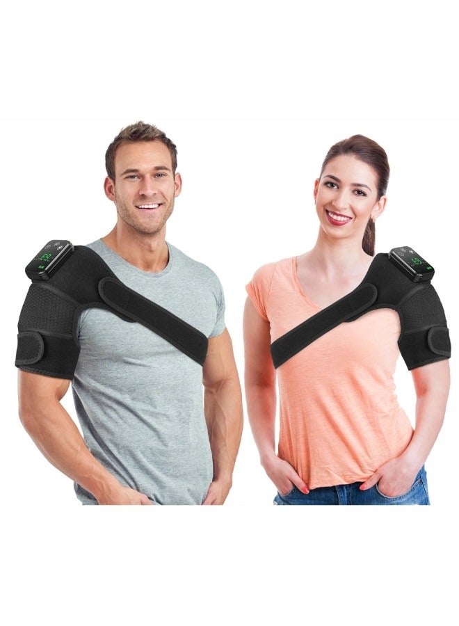 AL ARAS Cordless Shoulder Heating Pad, Heated Shoulder Brace with Vibration, Shoulder Massager for Men Women Shoulder Pain Relief - Image 1