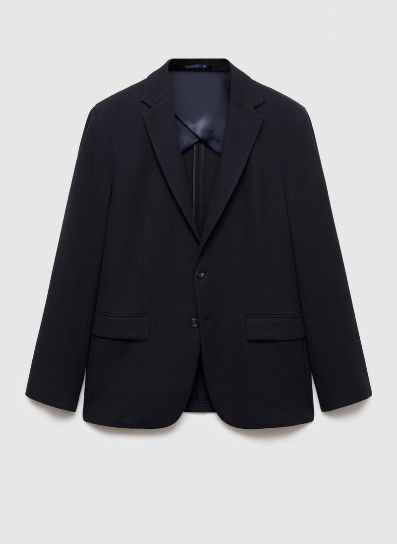 Mango Man Slim Fit Micro Structured Tailored Jacket  - Image 5
