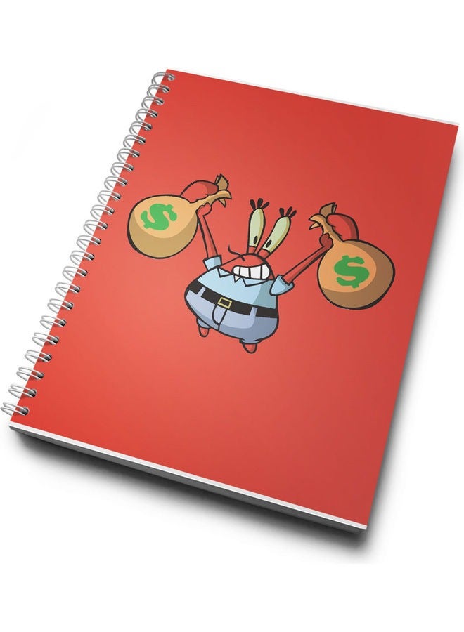LIT Funny Spongebob Design Spiral Hardcover Notebook - Image 1