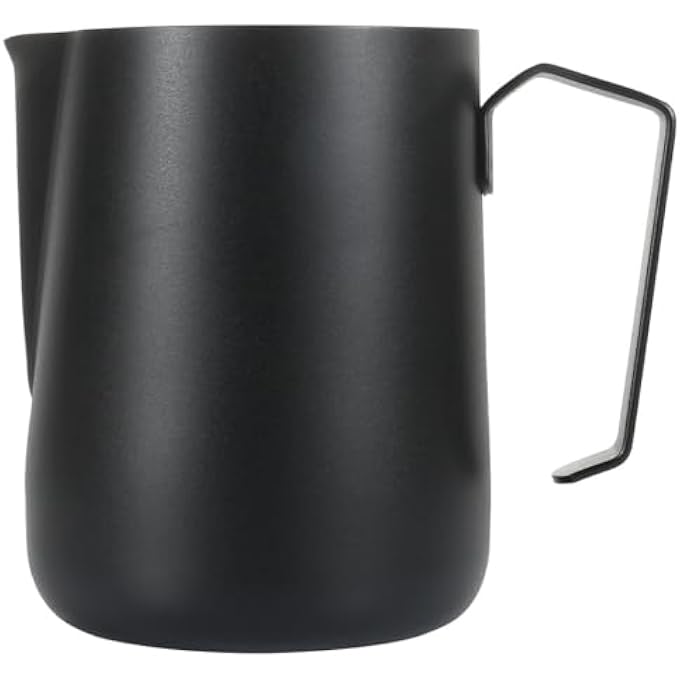 zoohot Milk Frothing Pitcher 450Ml152Oz Espresso Steaming Pitcher Stainless Steel Milk Frother Steamer Cup For Latte Art Black - Image 2