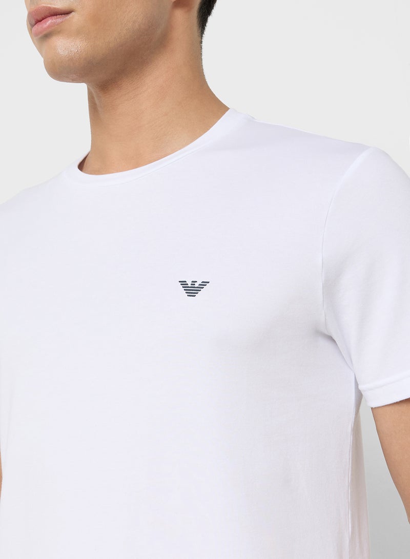 EMPORIO ARMANI 2 Pack Of Logo Crew Neck T-Shirt  - Image 5