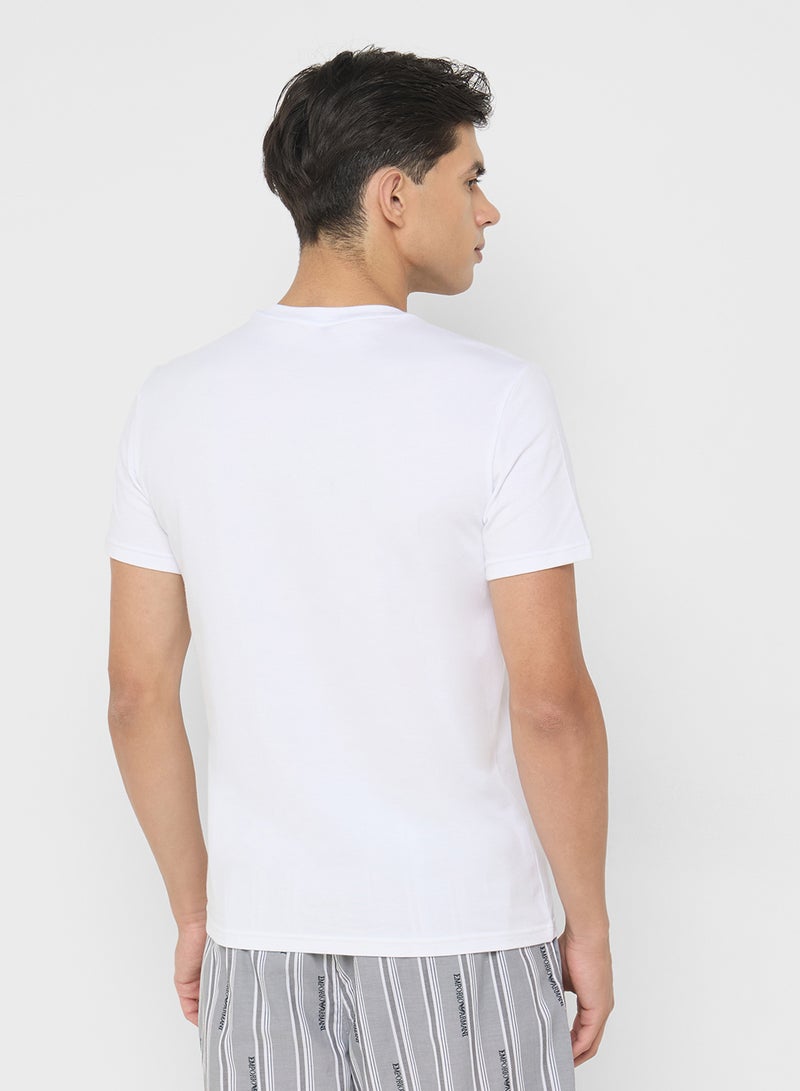 EMPORIO ARMANI 2 Pack Of Logo Crew Neck T-Shirt  - Image 4