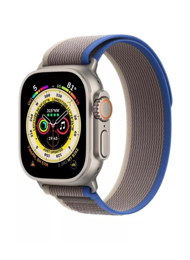 The new Apple Watch band  blue and gray  size 45 - Image 3