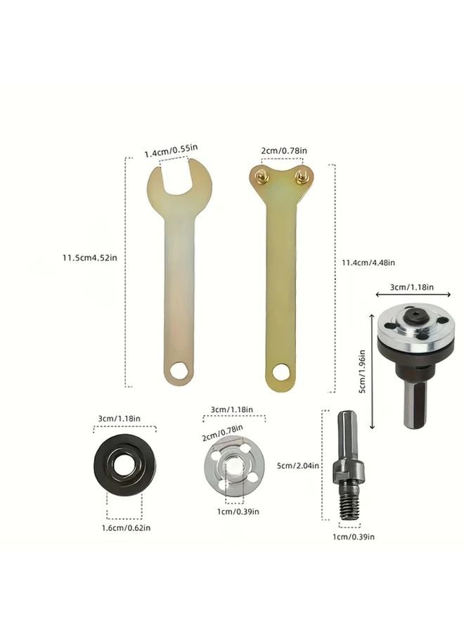 Manual Drill Bit Conversion Head Kit Set A 10mm Adapter For Polishing Cutting Metal - Image 4