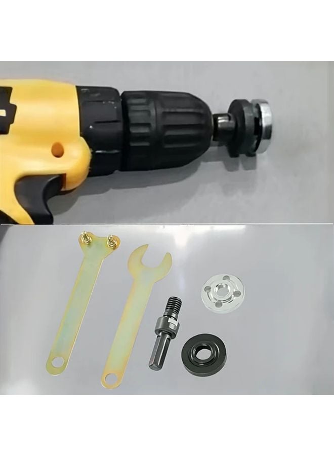 Manual Drill Bit Conversion Head Kit Set A 10mm Adapter For Polishing Cutting Metal - Image 2