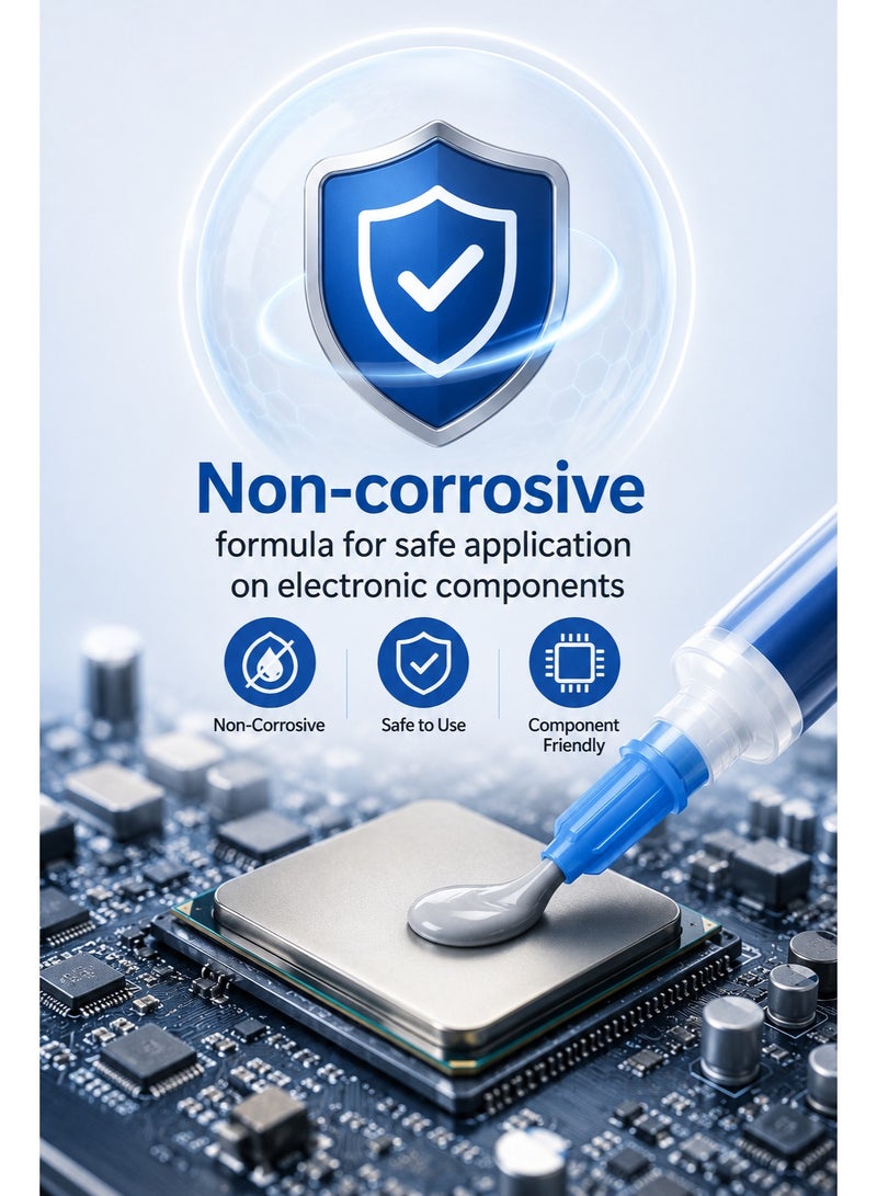 Halnziye Nanometer Thermal Grease 4g High Performance Thermal Paste for CPU GPU Heatsink Cooling Compound with Applicator - Image 4