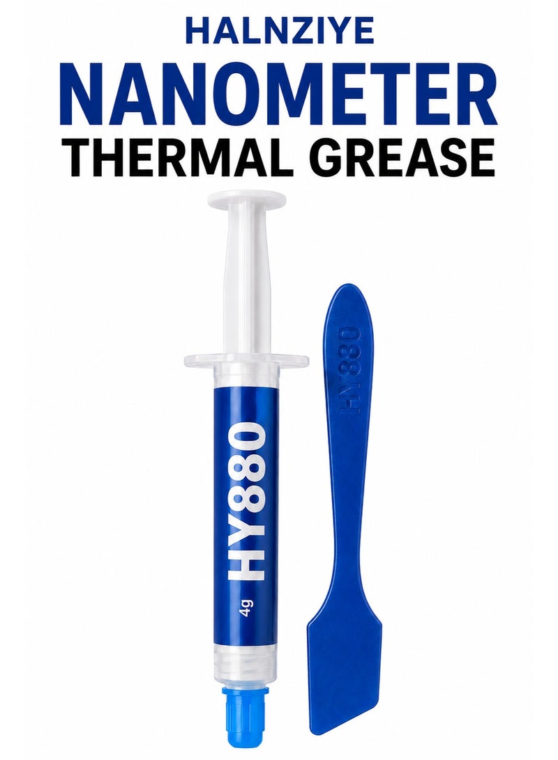 Halnziye Nanometer Thermal Grease 4g High Performance Thermal Paste for CPU GPU Heatsink Cooling Compound with Applicator - Image 1