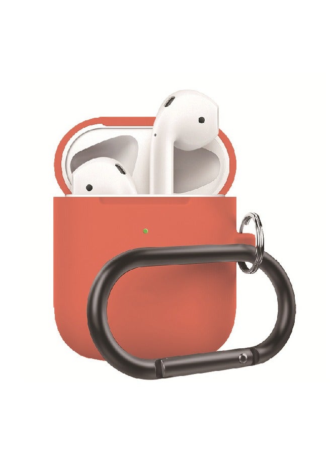 BGM Silicone Protective Case with Carabiner Anti-Fall For AirPods 2 - Image 1