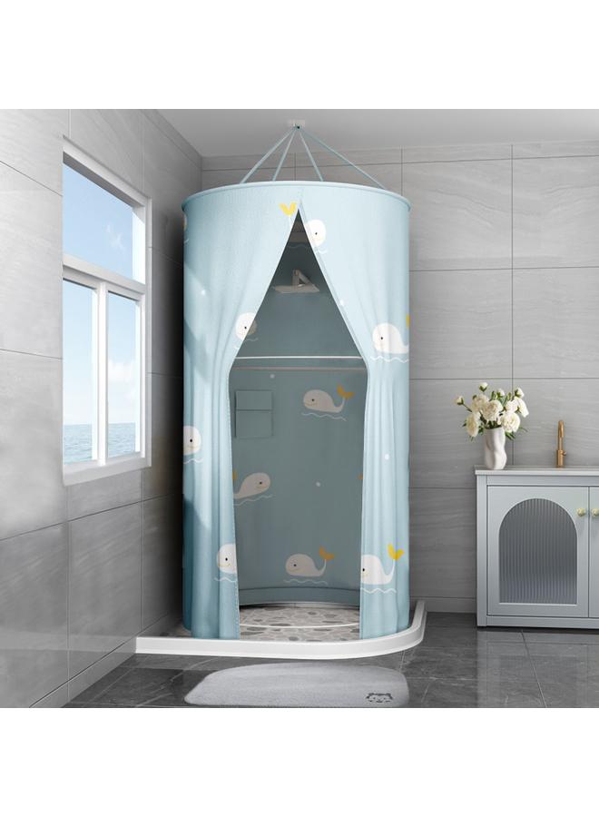 Bluejw Bathroom Shower Curtain Waterproof Cloth Bathroom Bath Cover Bath Cover Winter Household Heat Preservation Cover Warm Bath Photo Thickening - Image 1