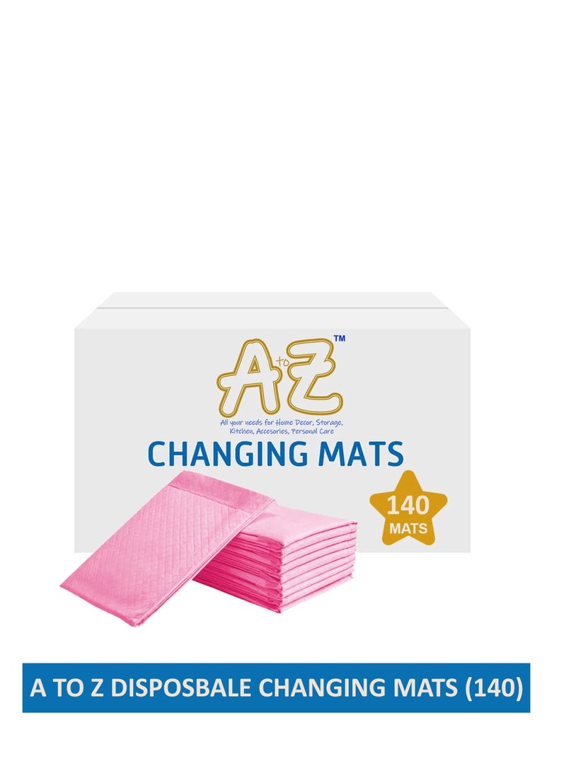 A TO Z A To Z - Disposable Changing mats (45x60cm) Large, Pack Of 140 - Pink  - Image 2