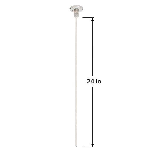 REOTEMP Backyard Pro Compost Thermometer, with PDF Composting Guide (0-200 Fahrenheit) (24 Inch Stem) - Image 2