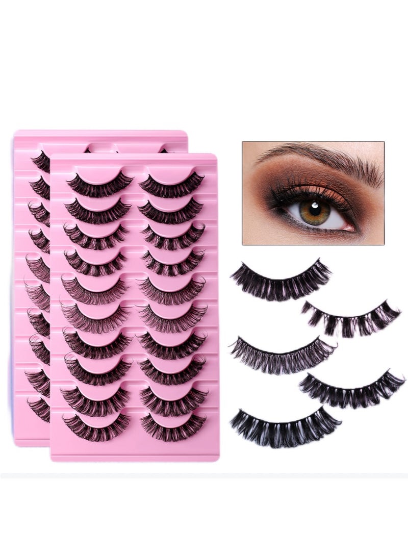 mixed Five styles high volume DD curvature nutrual false eyelashes for party and daily makeup - Image 1