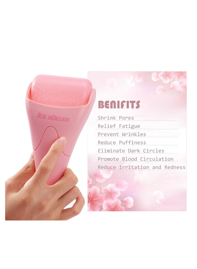 AFOUNDA Ice Roller for Face, Eyes and Whole Body Relief, Face Roller Skin Care Tool for Migraine Relief and Blood Circulation,Ideal for All Skin Types (Pink)  - Image 2