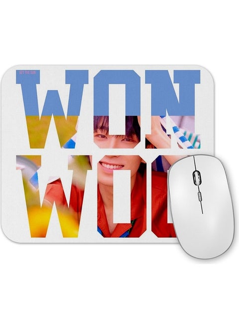 Print Shop Seventeen Wonwoo Mouse Pad
