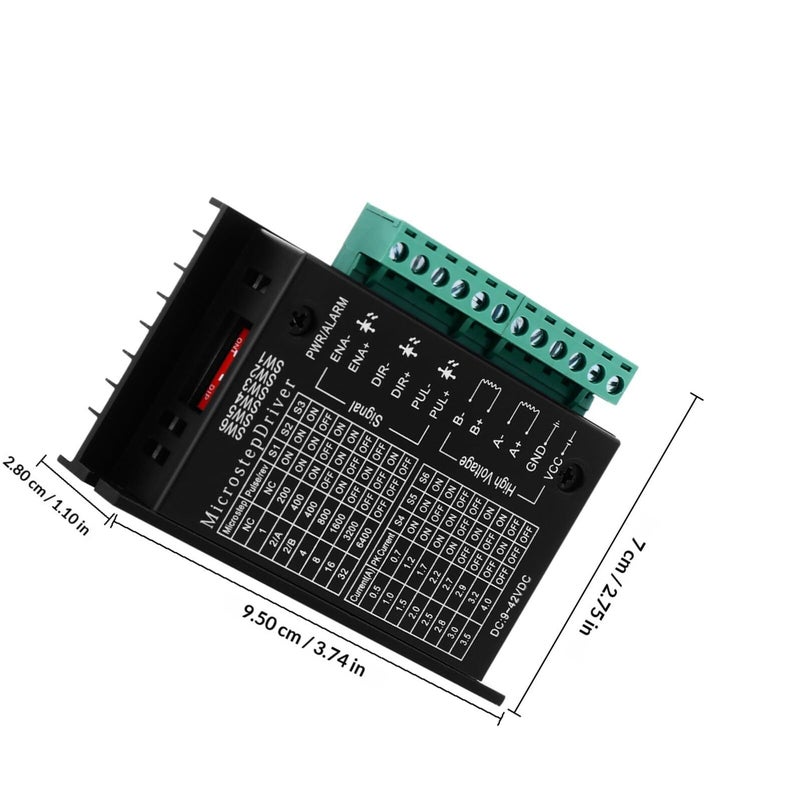 Stepper Motor Driver Control Board Module with Heat Sink for CNC Engraving Machine - Image 3